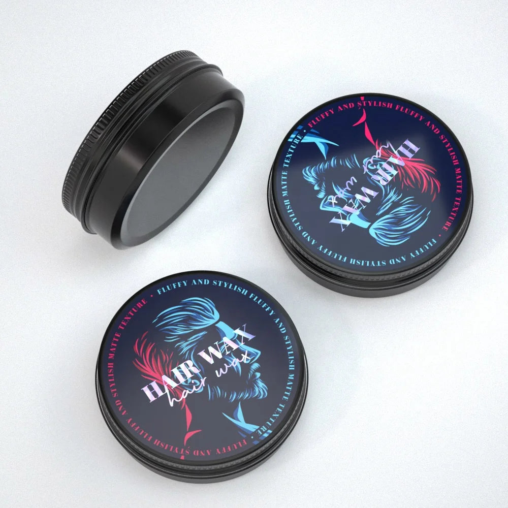 Metal AluminumTin Easy Storage Facial Face 100g Small Round Empty Hair Jar Container Hair Wax Packaging Cosmetic Pet Cream Jar