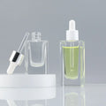 New Design Clear Glass Dropper Bottle Flat Square 5ml 10ml 15ml 30ml 50ml Empty for Perfume Essential Oil Serum Eye Cream