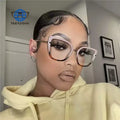 Teenyoun 2024 Tr90 Eyeglass Frames Spring Hinge Simple Designer Women Cat Eye Optical Custom Blue Light Glasses Frames Wholesale