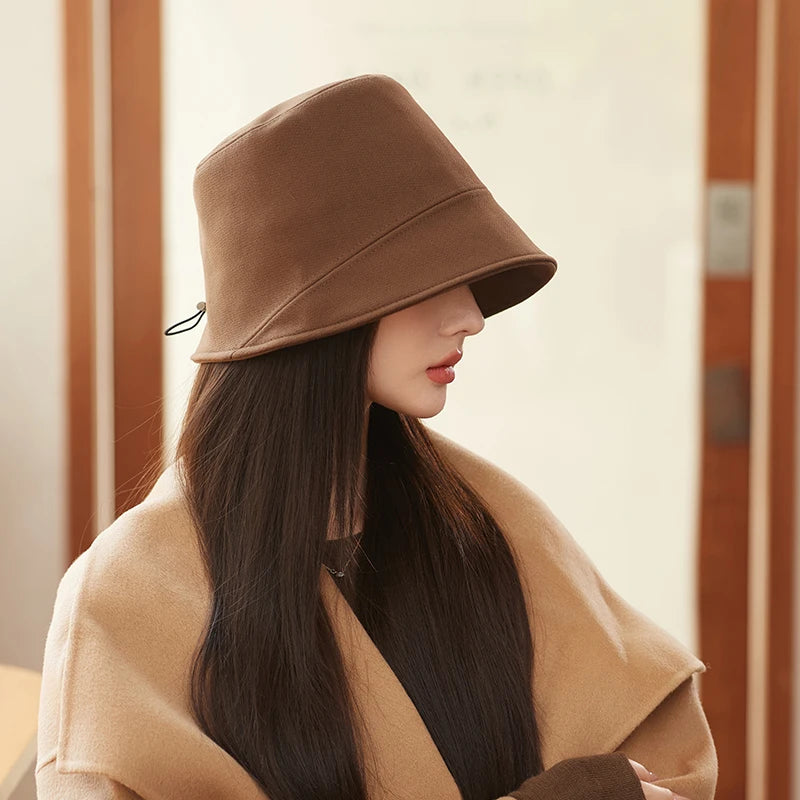 Custom logo Fisherman Cap Outdoor Vintage Travel Women Bucket Hat