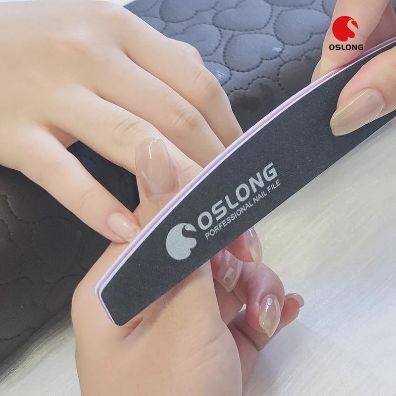 Custom Logo Emery Nail File Disposable 80/80 Coarse Black Sand Nail File
