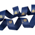 Factory OEM Brand Name Logo Printed Ribbon Factory Custom Grosgrain Personalised Ribbon Roll Decoration RIBBONS 100% Polyester