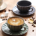 New Product Ideas 2023 Ceramic Cappuccino Cups and Saucers  7.5 Ounce for Specialty Coffee Drinks Latte Art & Americano