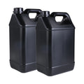5L Oil Lubricant Plastic Bottles Thicken Black Chemical Liquid Package Container With Anti-Theft Lid