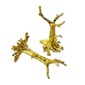 Wholesale Golden Tree Shapes Crystal Sphere Metal Stand for Home Decoration