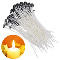 YS 50 Pcs/Bag Pure Cotton Core Low Smoke Candles Wicks DIY Candle Making Pre-Waxed With Oil Wicks Party Supplies With Bracket