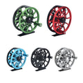 75cm-95cm CNC Machine Aluminium Fly Fishing Reel Wheel 2+1 BB for Stream River Lake Fishing in Various Colours