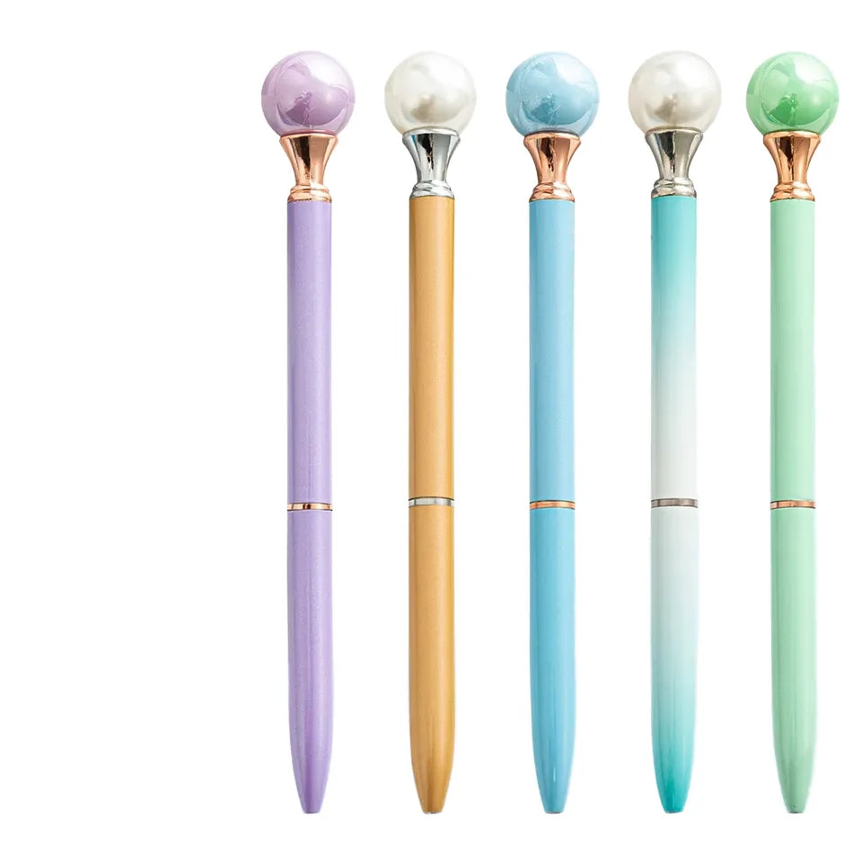 Goodstar Queen's Scepter Sports Metal Ballpoint Pen Custom Logo Printed Korean Version Pearl Finish 1.0mm Writing Stock Black