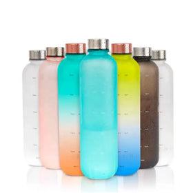 Hot Sale Product 1L Sport Water Bottle with Time Marker for Fitness Gym Sports
