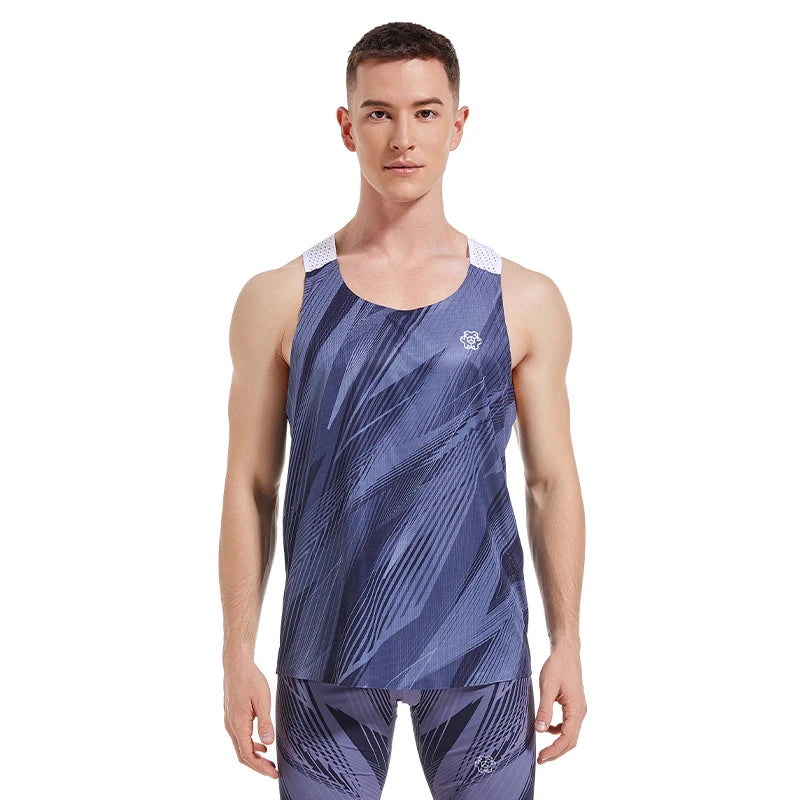 Custom Breathable Running Singlet Lightweight Marathon Tank Top Sleeveless Workout Shirt  Training&Jogging Wear