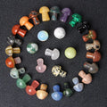 Natural Hand Carved Fengshui Crystal Mushroom Mix Quartz Crystal Mushrooms Cheapest Natural Mini Crystal Carved Stone Mushroom