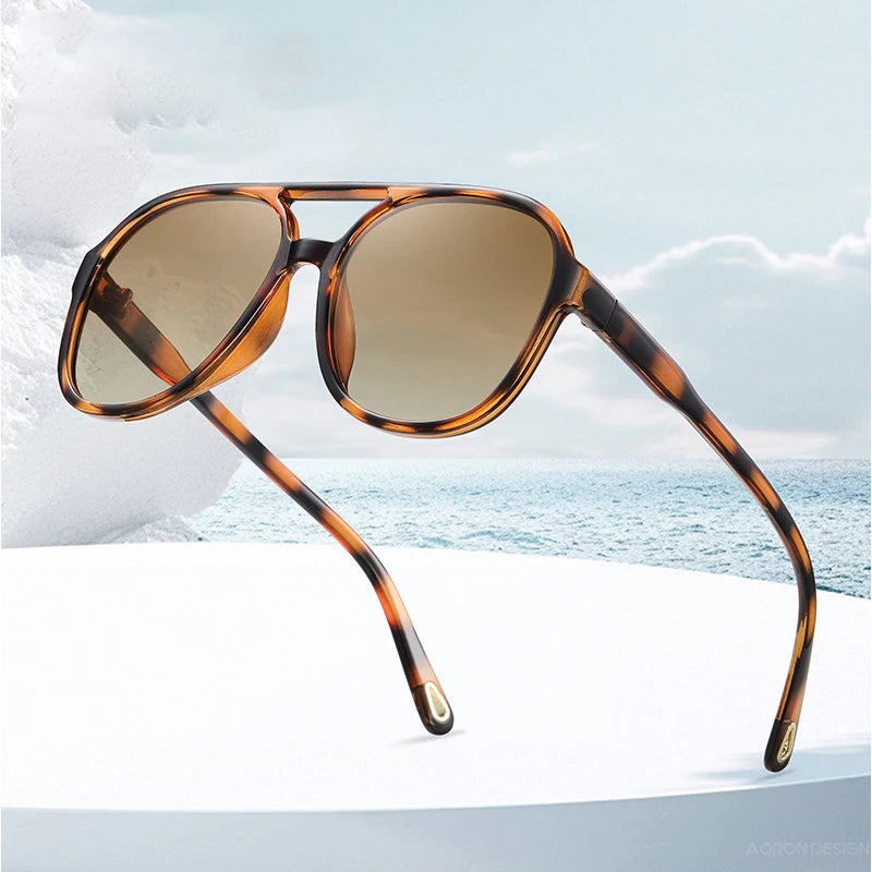TR90 New Frame Large Size Unisex TR90 Sunglasses Cross-Border Fashion Polarized Transparent Tac for Men Women Wholesale 3075
