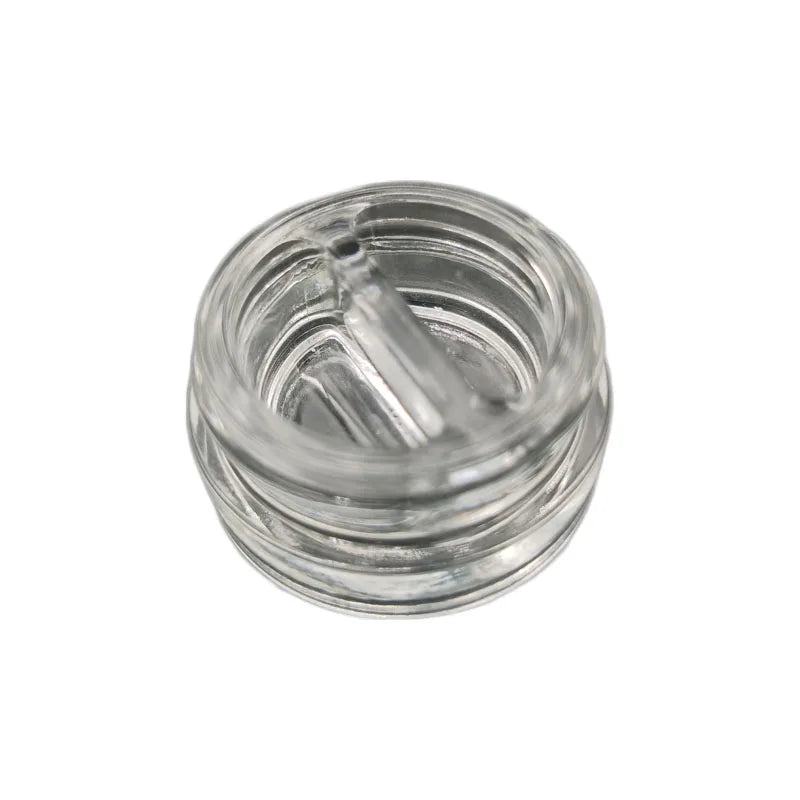 Custom 9g CR Round 2 Splits Wax Oil Glass Jar Container
