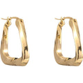 Fashion Geometric Huggie Earrings Women 14K Gold Plated Square Hoop Earrings