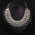 Fashionable Layered Design Pearl Necklace Girl Gift Retro Imitation Pearl Necklace
