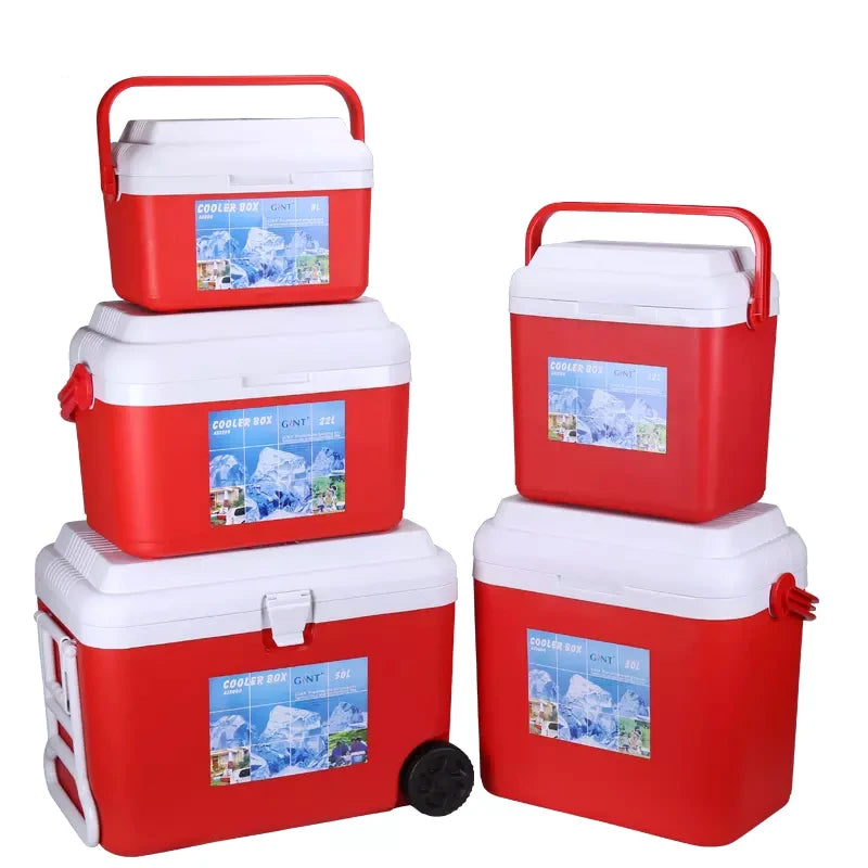 China Big 50L 60L Food Custom Portable Picnic Wheeled Outdoor Camping Fish Cooler Box
