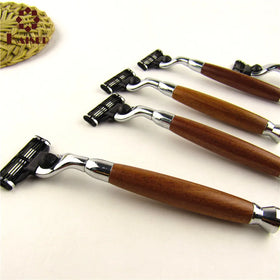 Hot Sale Eco-friendly Men Personal Face Shave sharp Blade Bamboo Double Edge Safety razor