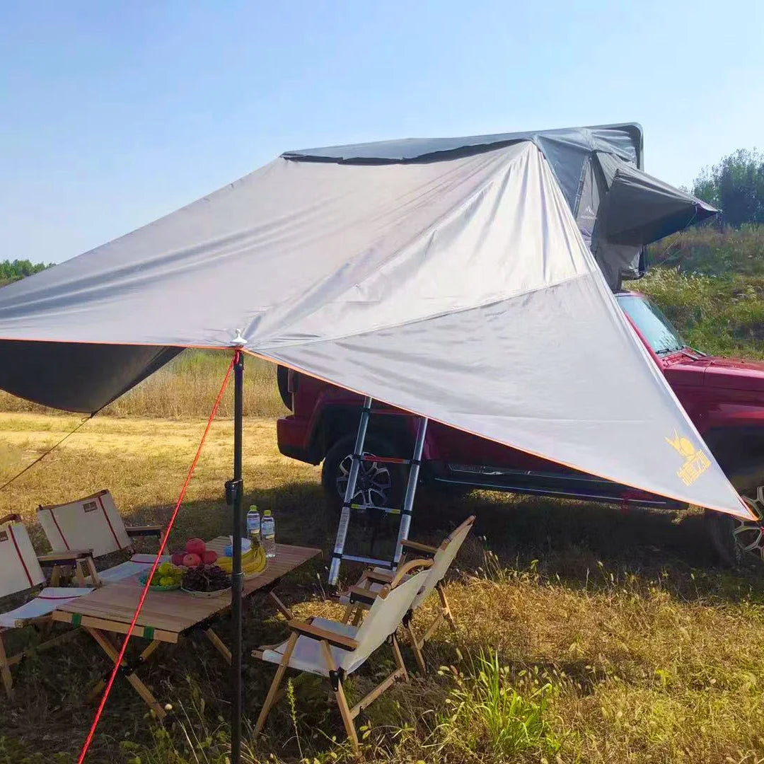 4 Season Outdoor Adventure Kings Camper Accessories Oxford Fabric Car Roof Top Tent Awning for Camping