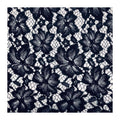 Luxury Design African Maple Leaf White Blue Dubai Sequence Jacquard Cord Lace Fabric for Women Garment
