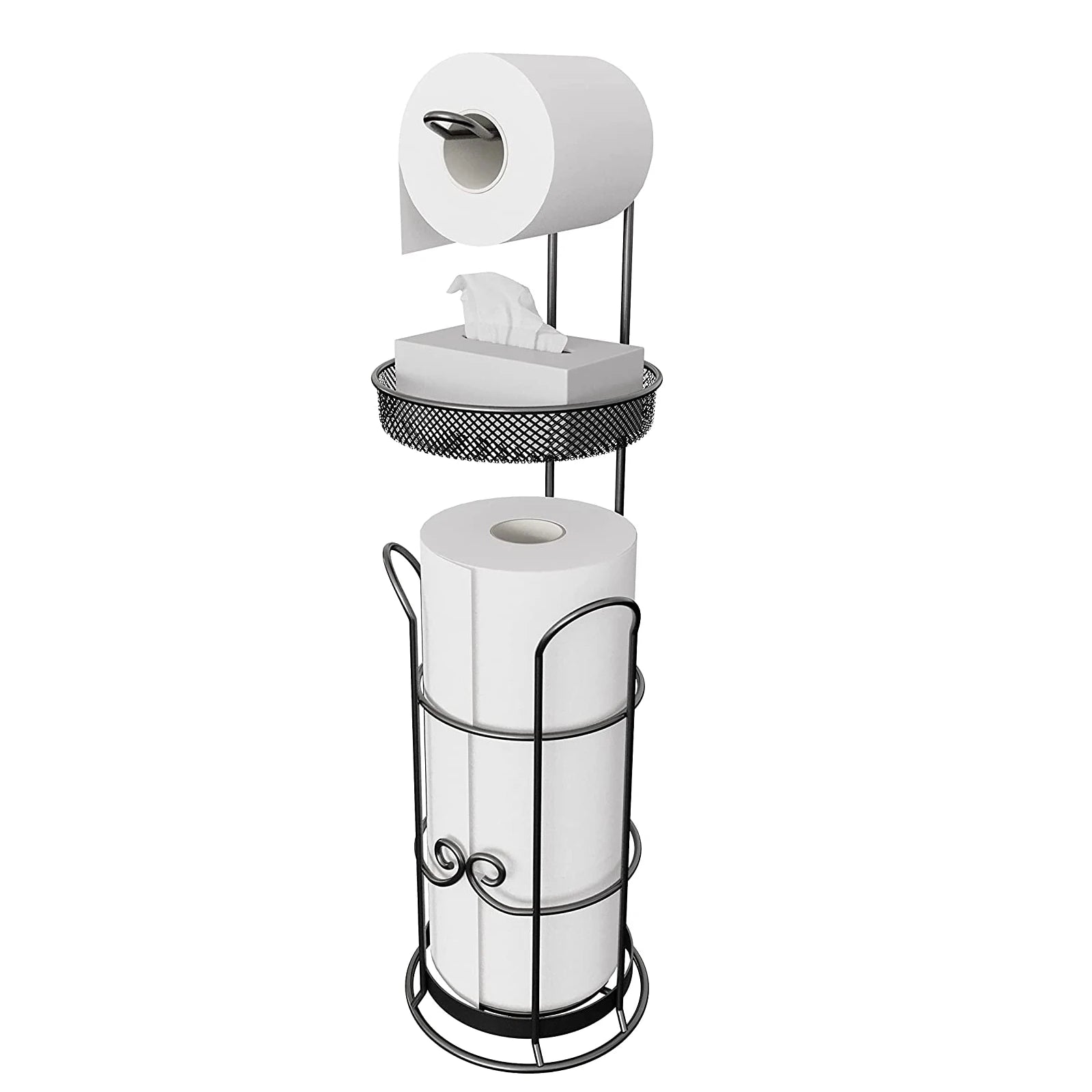 Freestanding Toilet Tissue Holder Bathroom Roll Holder Bathroom Paper Holder