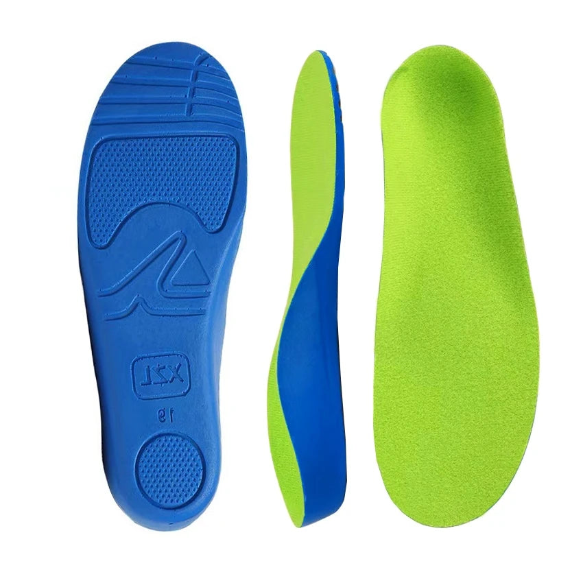 Kids Orthotic Arch Support Shoe Insoles Children Pu Cushioning Inserts Shock Absorption Deep Heel Cup Inner Sole for Flat Feet