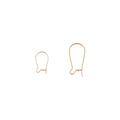 Vintage Rose Gold Filled Kidney Earring Hooks Kidney Ear Wires Findings for DIY Jewelry Making