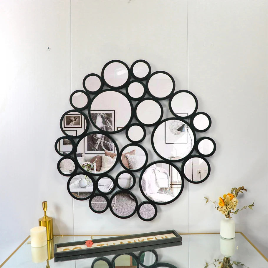 100cm Wholesale Dropshipping Products 2024 Light Luxury Wall Decor Art Mirrors Modern Creative Decorative Glasses Hanging Mirror