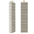 Custom Logo Non Woven Fabric 10 Shelf Foldable Hanging Organizer Hanging Closet Storage Bag for Clothing Shoes