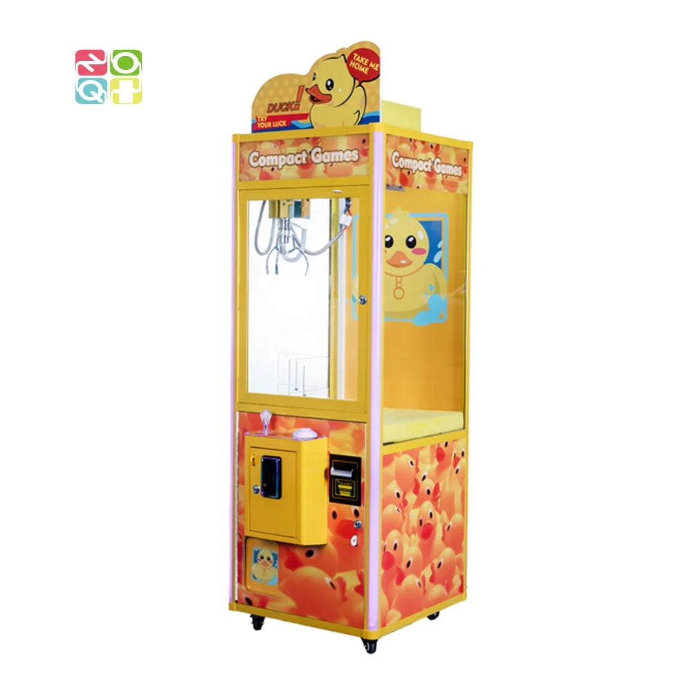 Duckies Gripper Catch Plush Toy Arcade Medium Size Claw Machine With 4 Inch Candy Claw