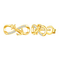 S925 Silver Zircon Anchor Infinity Symbol Sterling Silver Stud Earrings Trend Earrings 2025
