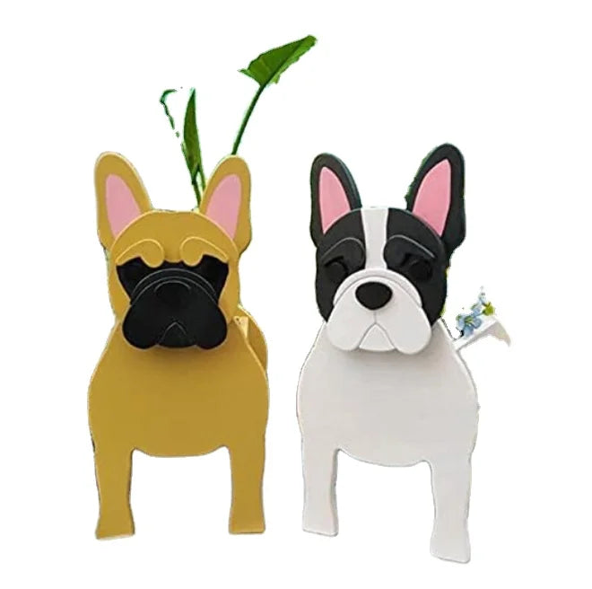 Wholesale Home Hut Garden Flower Pot Labrador Dog Shaped Ornamental Multi-Color Dog Animal Decoration Shaped Planter