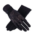 Women Lace Ice Silk Bow Flower Side Touch Screen Outdoor Anti-UV Sun protection Gloves