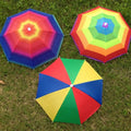 Wholesale Head Umbrella Hats Cap Custom Print Small Portable Outdoor Fishing Headwear Umbrellas