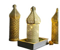 New Wrought Iron Gilded Wind Lamp Hollow Lantern Home Decoration Ornaments Crafts Atmosphere Props Lantern