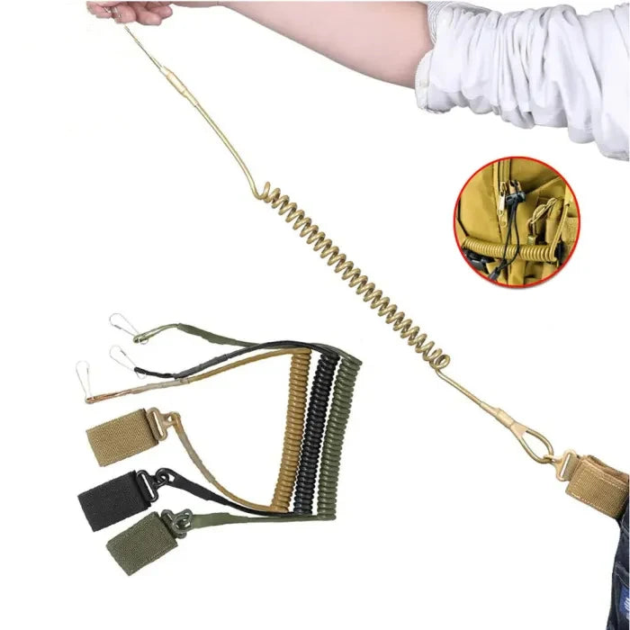 Molle Spring Single Point Adjustable Tactical Elastic Quick Release Multipurpose Lanyard Sling