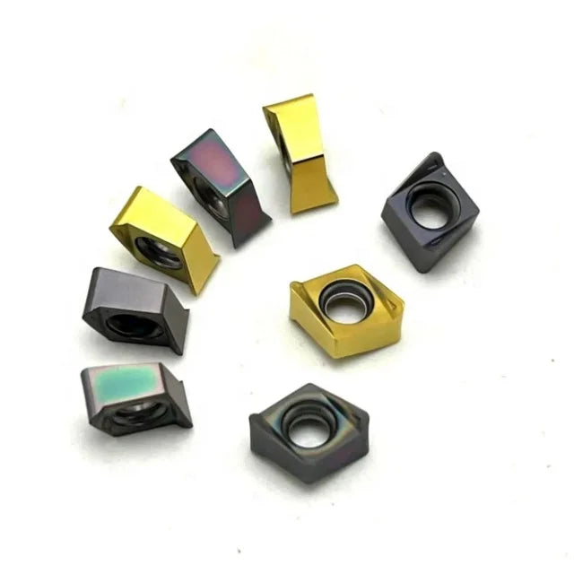 Industrial 4NKT060308R Fast Feed Milling Cutter - CVD+PVD Coated Hard Alloy HRC40-65 CNC Insert RoHS
