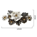 126X62CM  Elegant Design Flower Shape Wall Hanging Decorations Large Metal Art Home Decor Girl Room Dropshipping Bulk Quantities