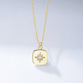 Plated Charm Pendant Gold 925 Sterling Silver Plated Star Necklace Accessories Necklaces Trendy Women's Bubble Wrap+opp Bag