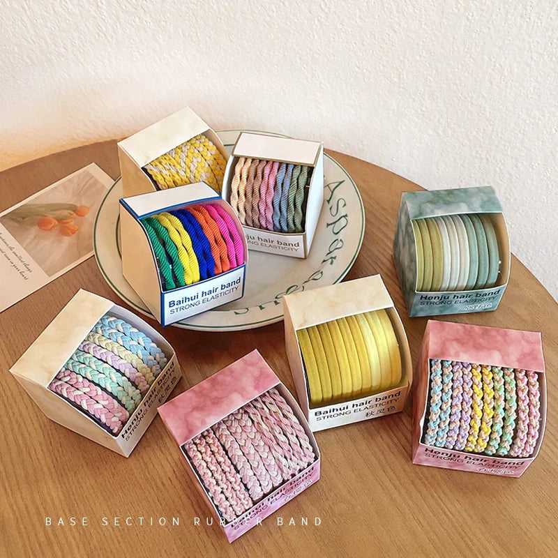 Latest Kids Hair Elastic Hair Tie Box Instock Girls Hair Rubber