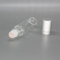 HZ 10ml Roll on Bottle for Essential Oils Clear Glass Roller Bottles With Wood Grain Lid Natural Crystal Gemstone Roller Balls Top