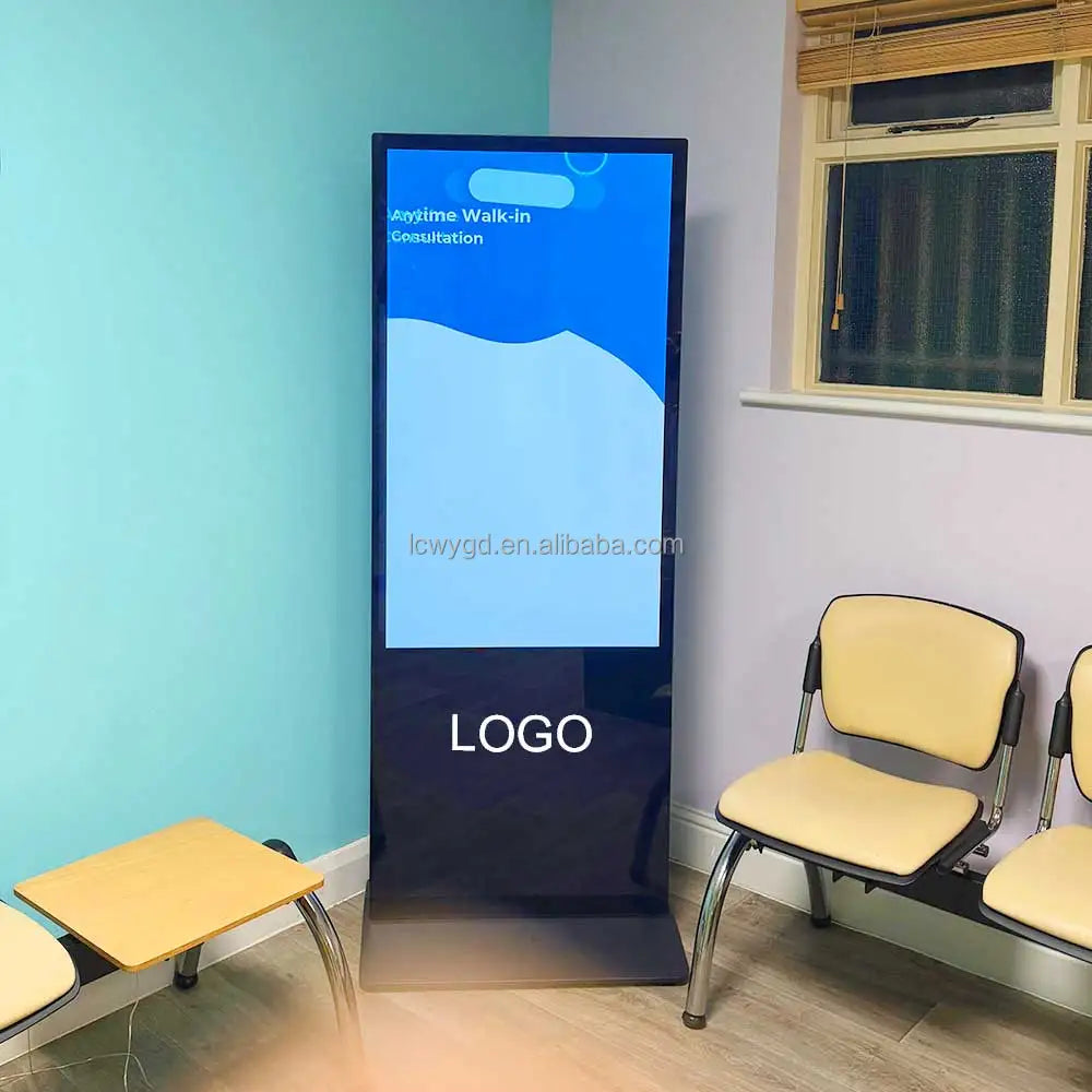 43 50 55 65 Inch Vertical Display Lcd Digital Display Signage Lcd Floor Stand Touch Screen Advertising Display Panel