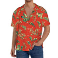 2025 Customized Sublimation Beach Shirt Printing Men's Gym Shirt Custom Printing Summer Shirt