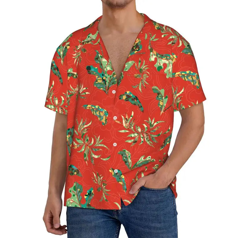 2025 Customized Sublimation Beach Shirt Printing Men's Gym Shirt Custom Printing Summer Shirt