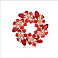 Fashion Crystal Rhinestone Flower Brooch Pin Women Baroque Trendy Tulip Pins Dress Sweater Clothes Accessories Wedding Gifts