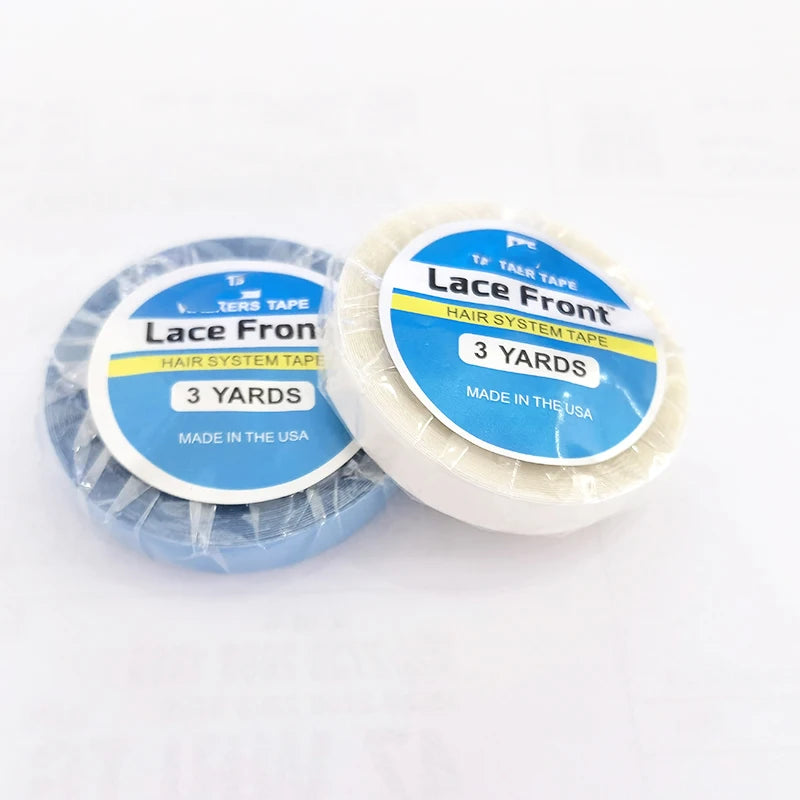 Waterproof Wig Tape with Custom Logo Sticker Double Sided Invisible Strong Hold Toupee Tape Lace Front Tape Hair Extension Tools