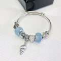 2026 Sea Turtle Shell Conch Pendant Stainless Steel Charm Bracelet for Women Gift Jewelry