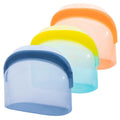 100% Food Grade 1500ml Storage Bags Set Reusable Silicone Food Bag for Packing Food