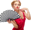 13 Inch Sublimation Clap Fan Frame Large Folding Chinese Tai Chi Fan Decorative Folding Hand Fan for Festival Dance Party