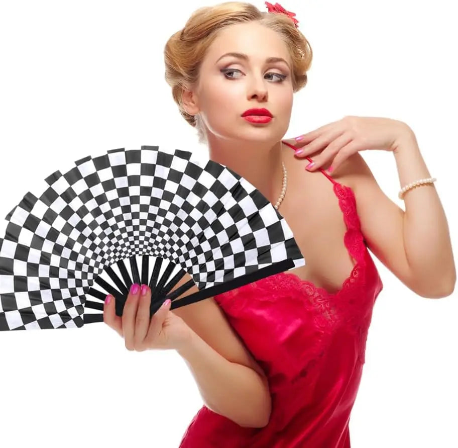 13 Inch Sublimation Clap Fan Frame Large Folding Chinese Tai Chi Fan Decorative Folding Hand Fan for Festival Dance Party