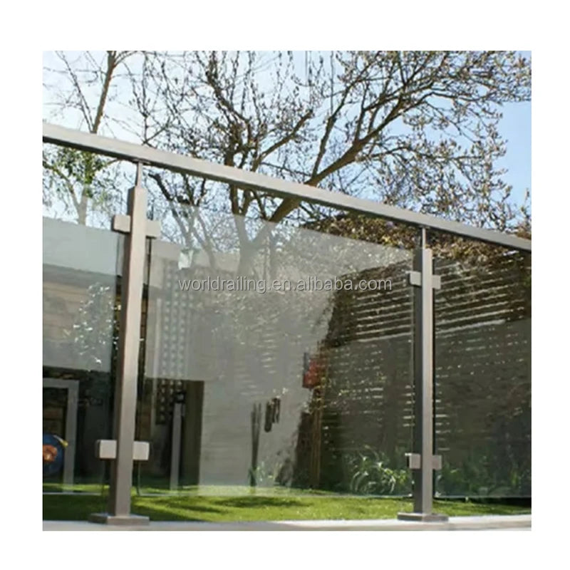 YL METAL Modern Stainless Steel Glass Railing for Stair Use Outdoor & Indoor Safety Fence